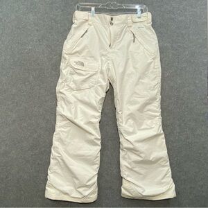 The North Face Off-White Snow Pants Hyvent Ski waterproof insulated Girls 14/16